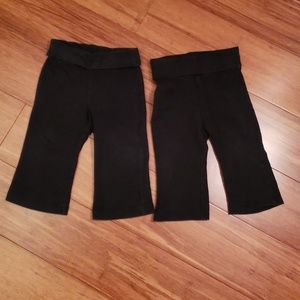 2 pair of girls 9 month yoga pants